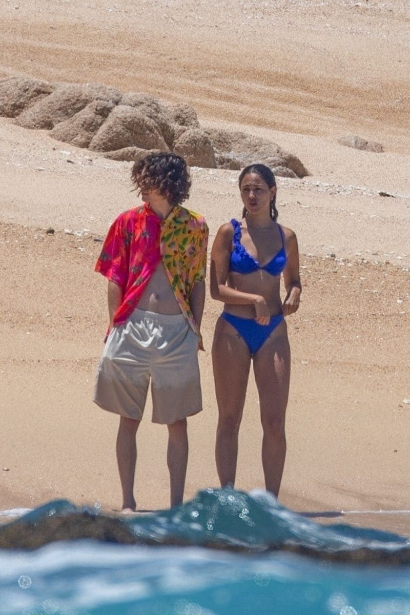 Eiza Gonzalez and Timothée Chalamet enjoying a sweet PDA moment during romantic getaway in Mexico in 2020