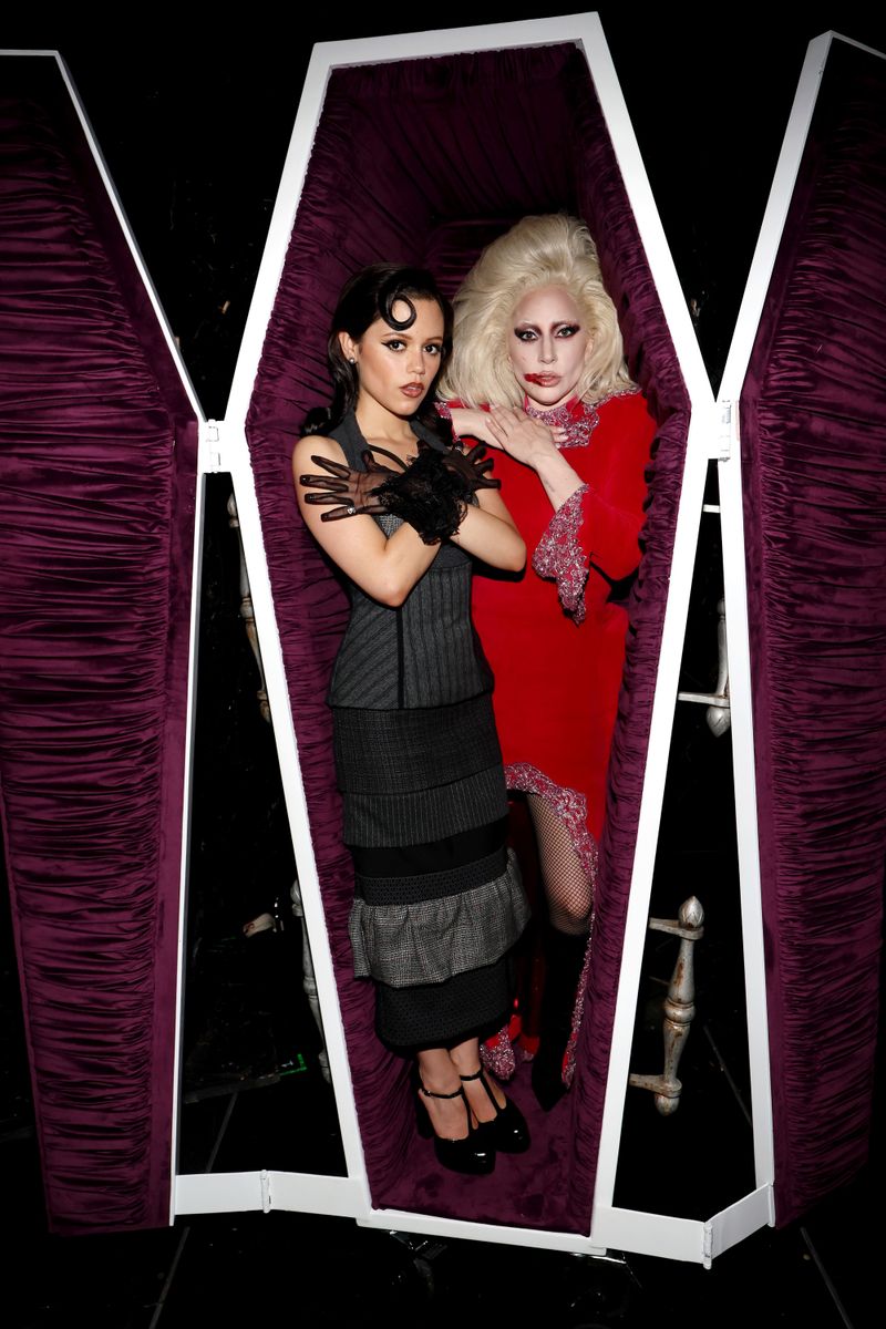 Jenna Ortega and Lady Gaga 