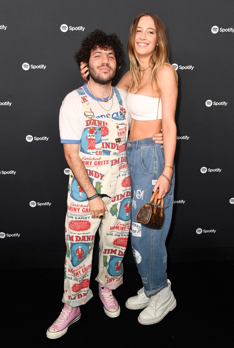 Benny Blanco and Elsie Hewitt attend Spotify Hosts "Best New Artist" Party at The Lot Studios on January 23, 2020 in Los Angeles, California.  