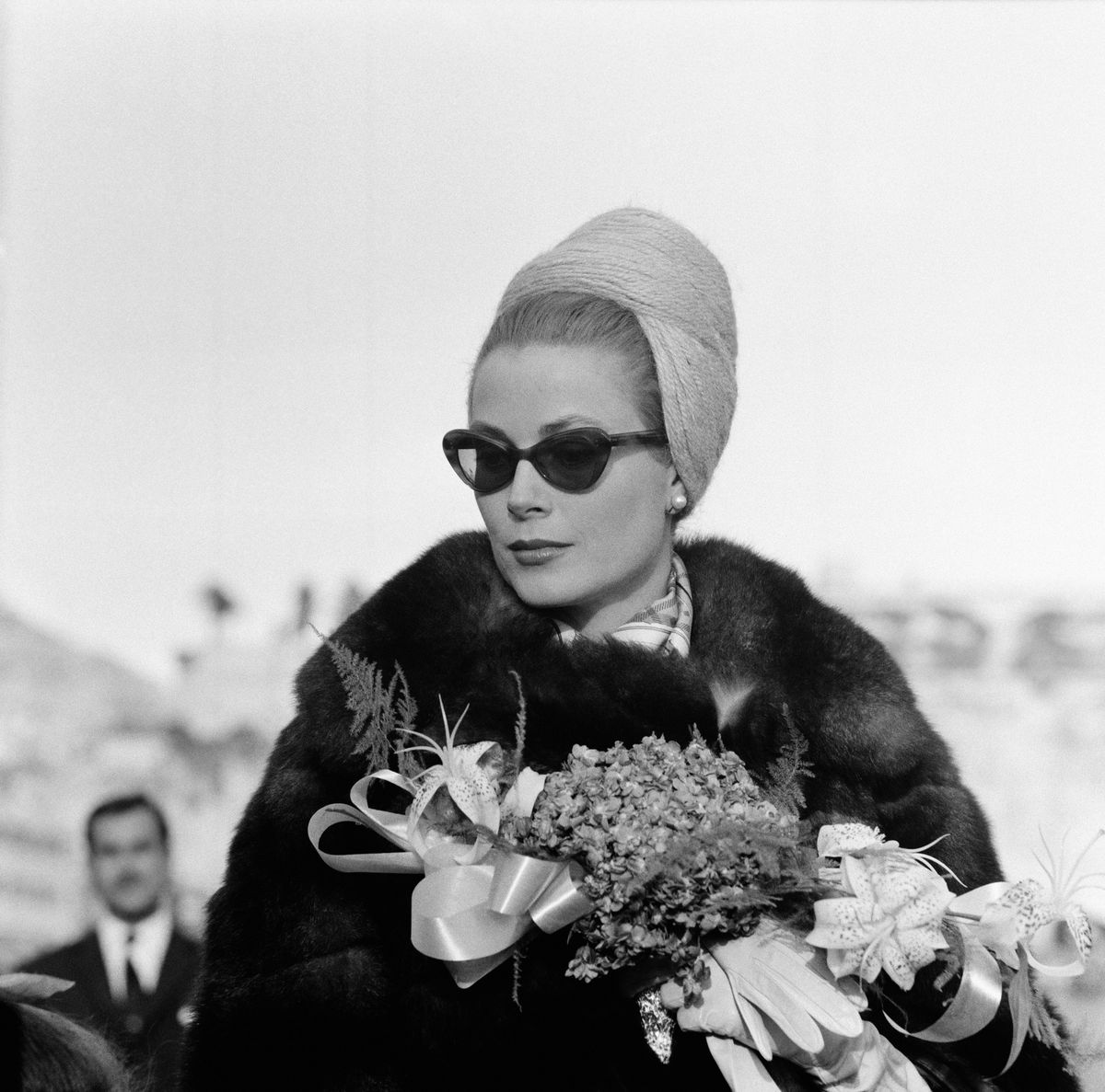 Princess Grace of Monaco at Karting Club opening on November 19, 1962 in Monaco.