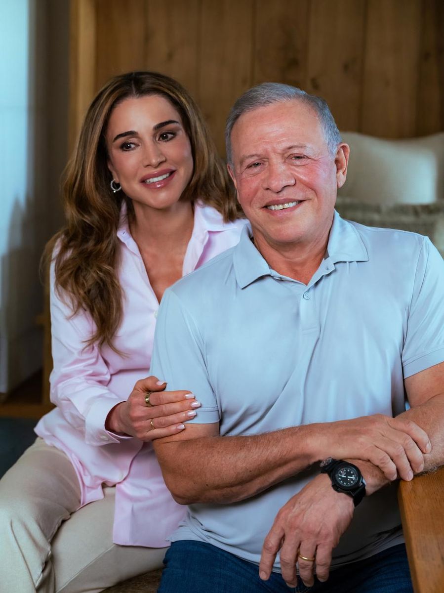 Queen Rania marked her 56th birthday with a series of images reflecting both her timeless style and her enduring bond with King Abdullah II.