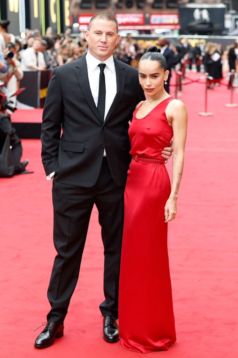 Channing Tatum and director, writer and producer Zoe Kravitz 