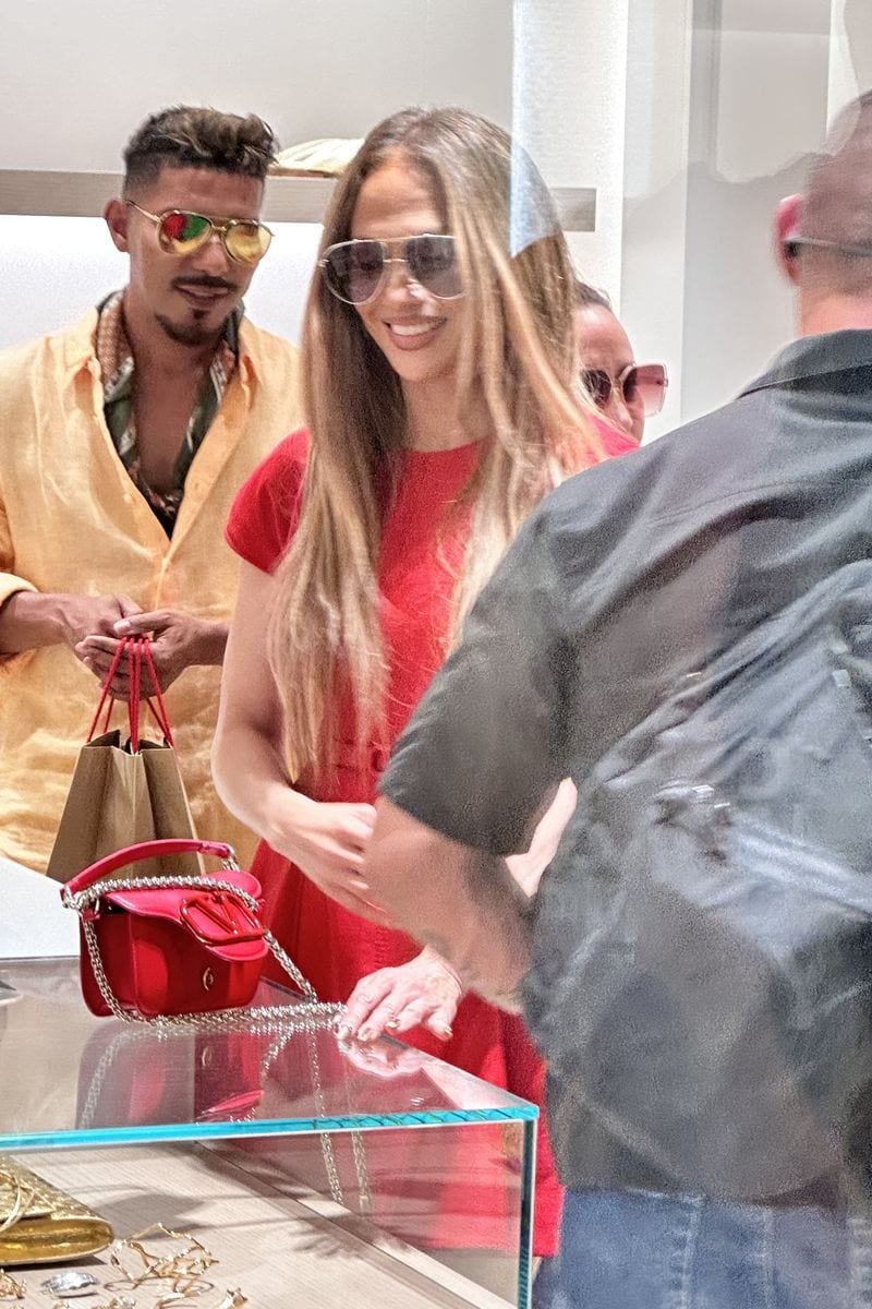Jennifer Lopez enjoyed a luxurious shopping spree at Vitkac in Warsaw, Poland, spending two hours exploring the high-end store. 