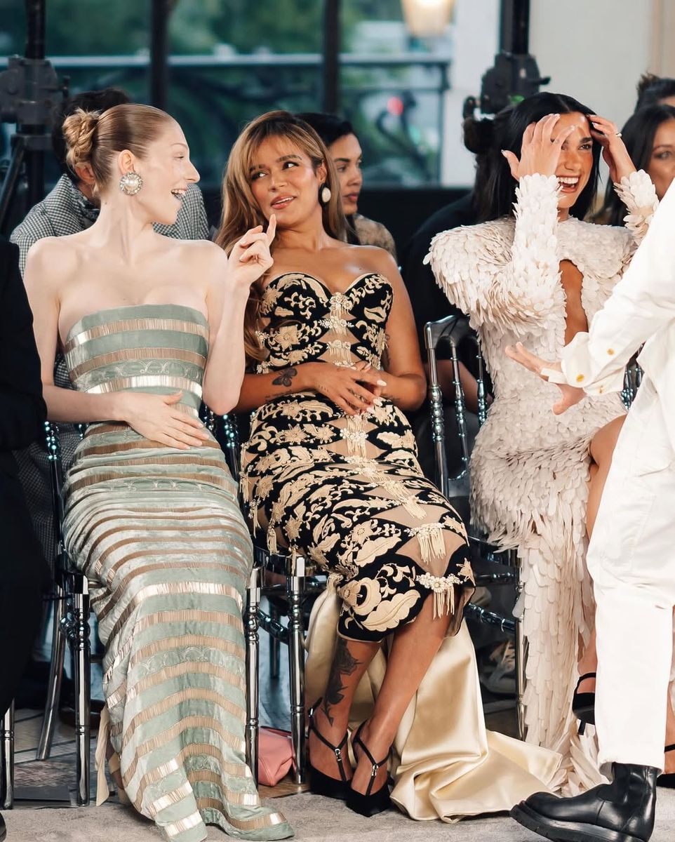 Karol G and Dua Lipa were seated front and center, joined by Cardi B, Cooper Koch, and Hunter Schafer. 