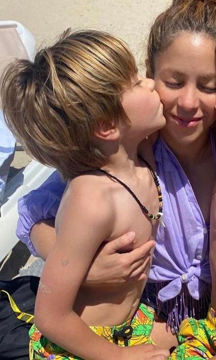 Shakira y sus hijos Milan y Sasha