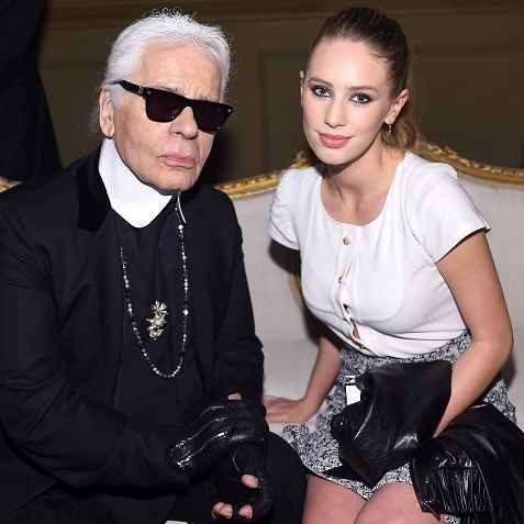 Karl Lagerfeld and Dylan Penn
Photo: Getty Images