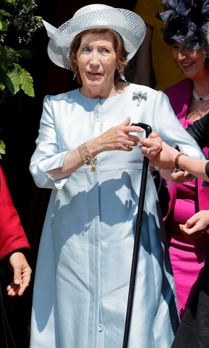 Lady Celia Vestey (pictured at Meghan and Harry's wedding) passed away Nov. 28