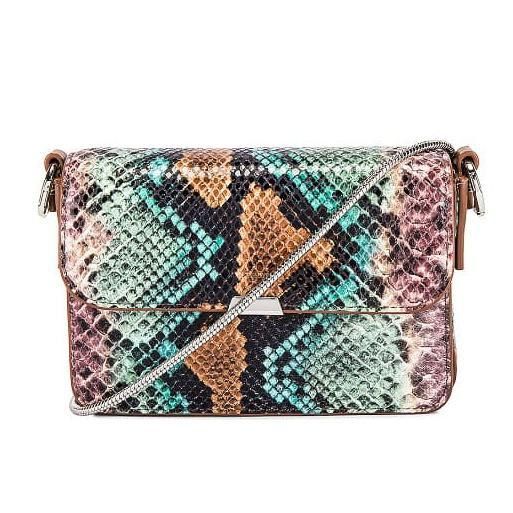 bolso flap snakeskin color Allsaints