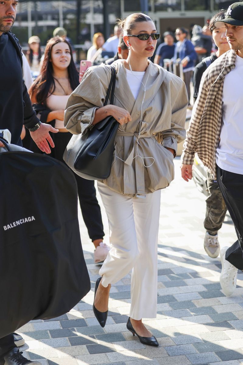 Hailey Bieber with the Chanel Tote bag in Australia