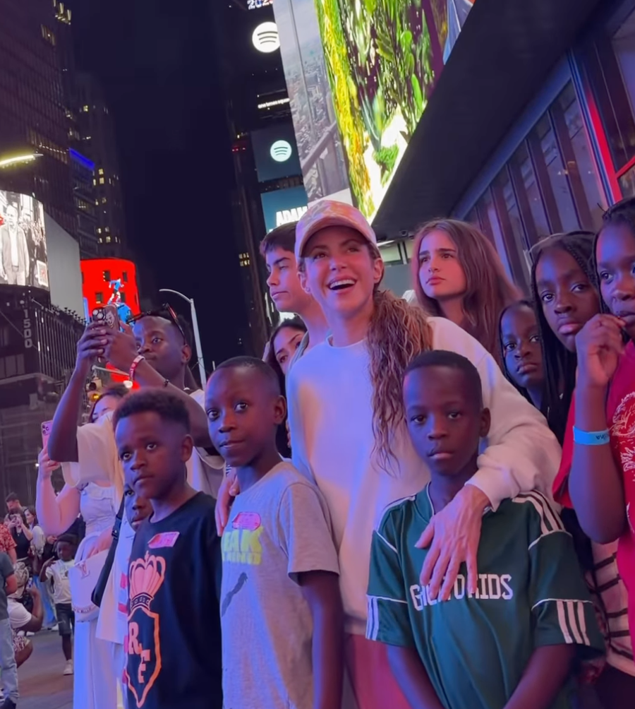Shakira and her sons, Milan and Sasha, enjoyed a fun-filled day exploring New York City with Uganda's Ghetto Kids after sharing the stage during her U.S. tour.