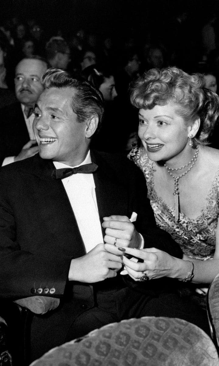 Lucille Ball with her husband Desi Arnaz