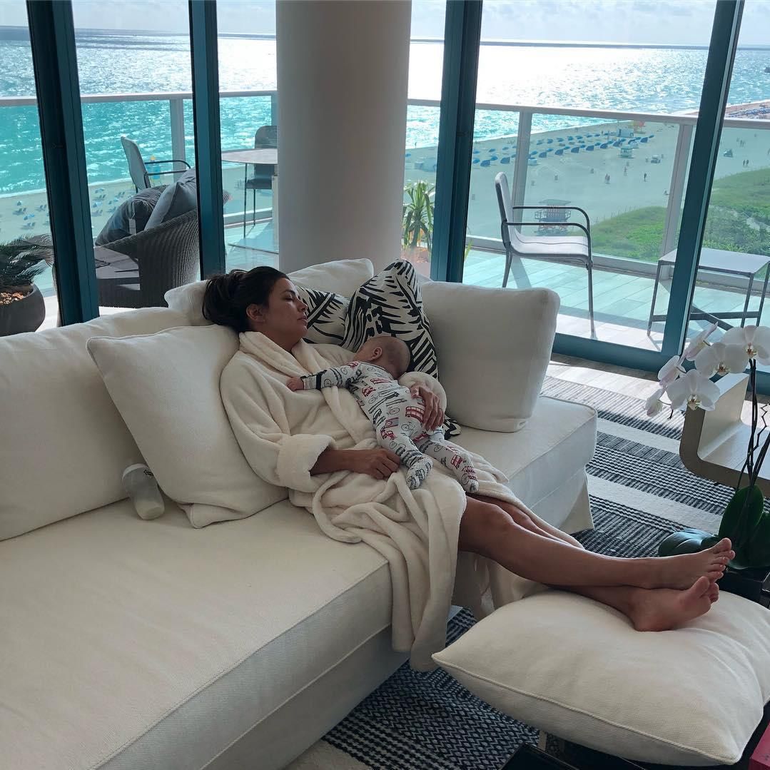 Eva Longoria and baby Santiago