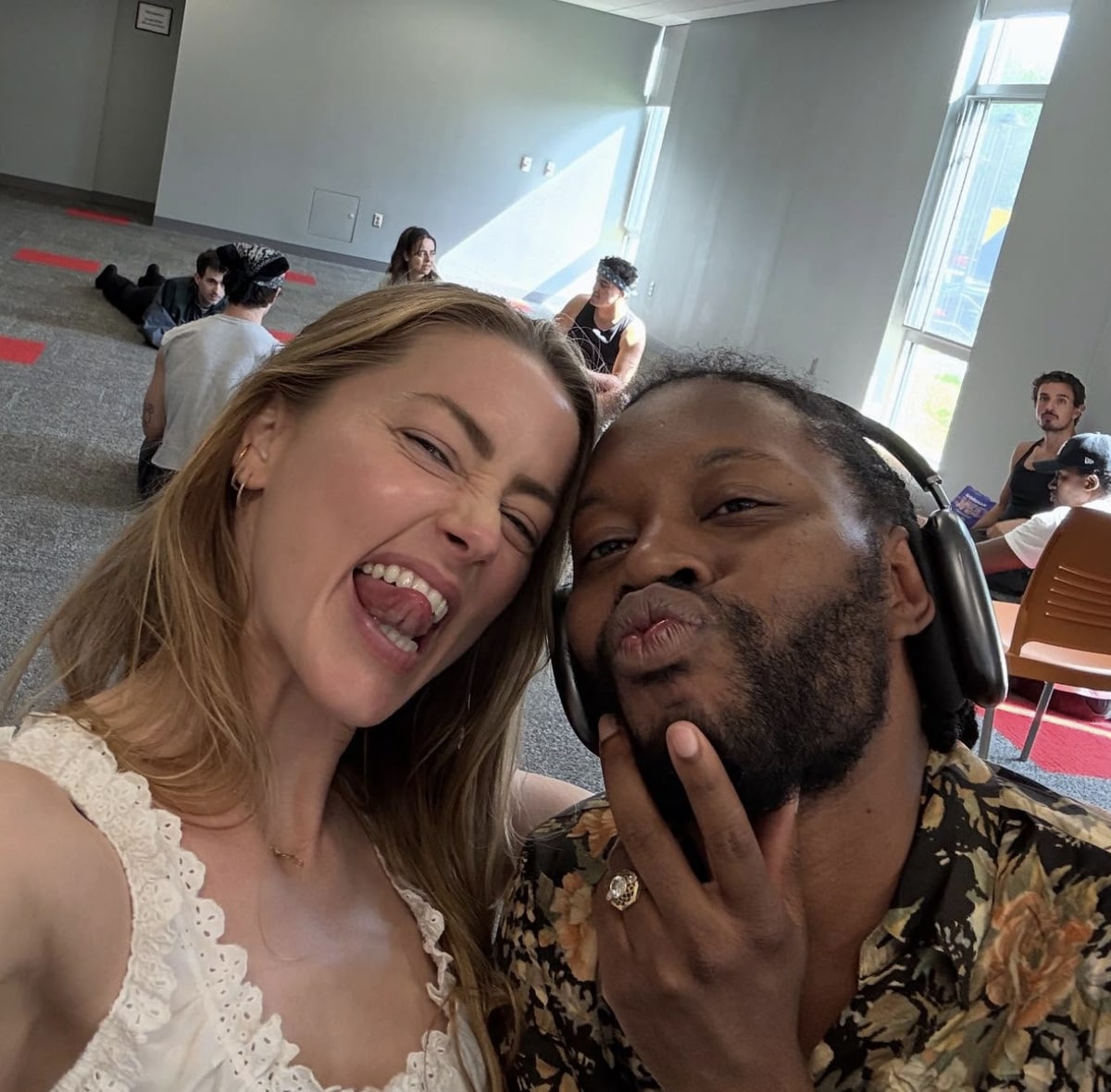 Heard shared a selfie of her new NY show