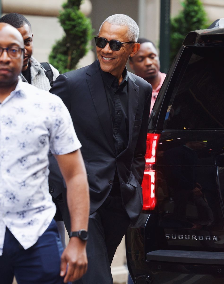 President Barack Obama at ZZ's Club in Hudson Yards.
