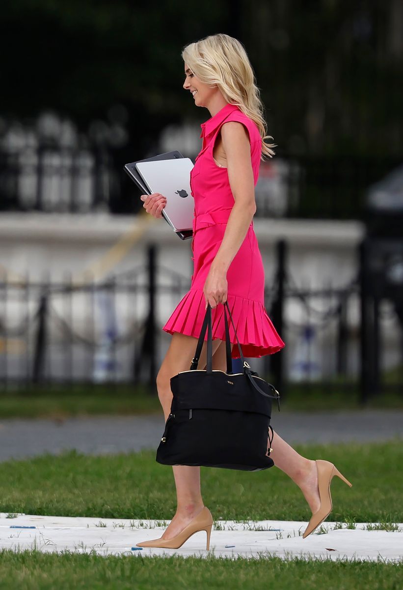 Natalie Harp has frequently been photographed accompanying President Trump during official appearances and travel.