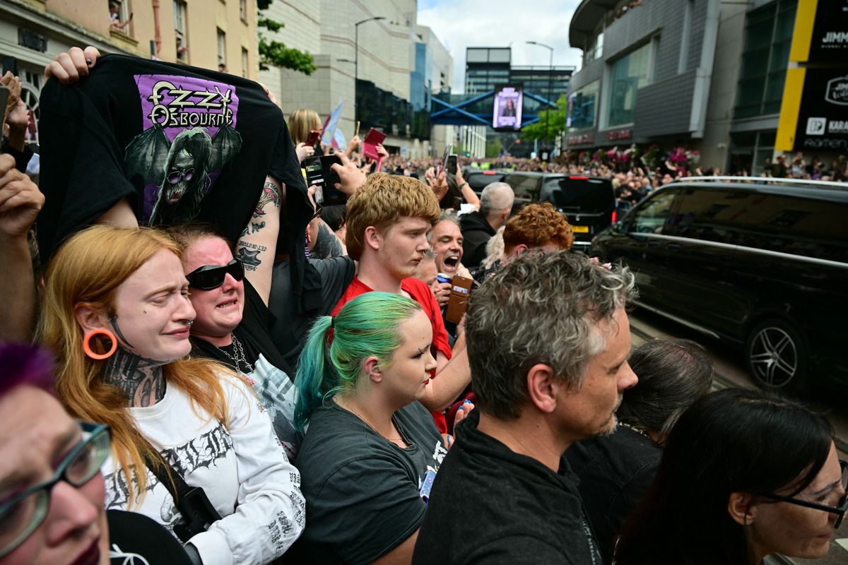 Fans gathered in Birmingham to honor Osbourne