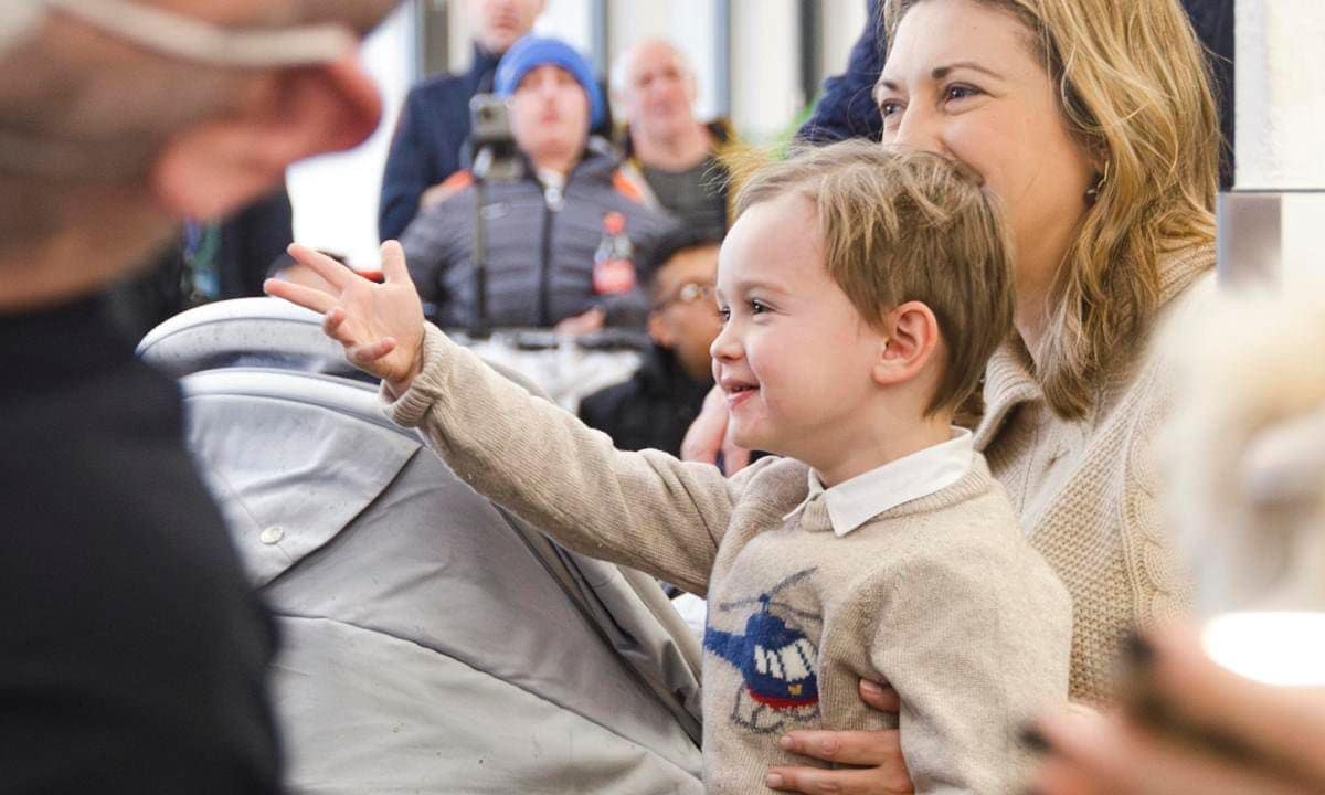 The royal family is said to have "immersed themselves in the warm and festive atmosphere of the foundation."