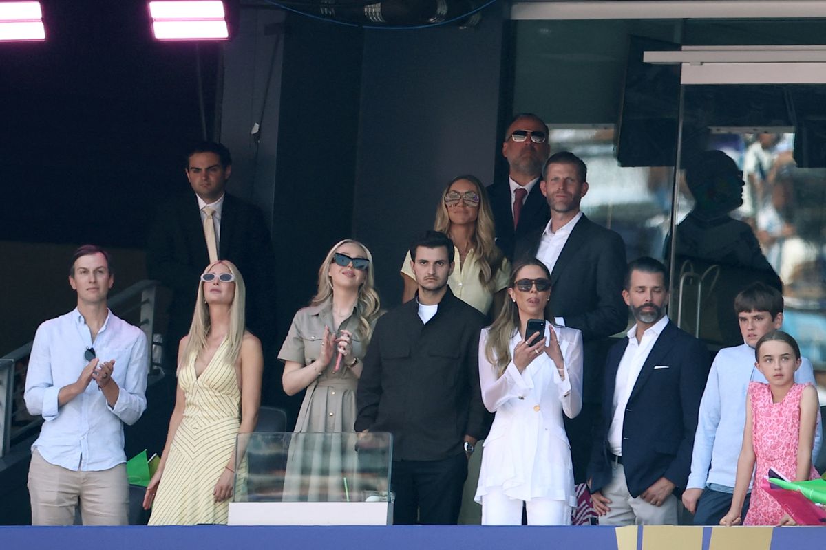 Bettina Trump and Donald Trump Jr. attended the 2026 FIFA World Cup final alongside members of the Trump family.