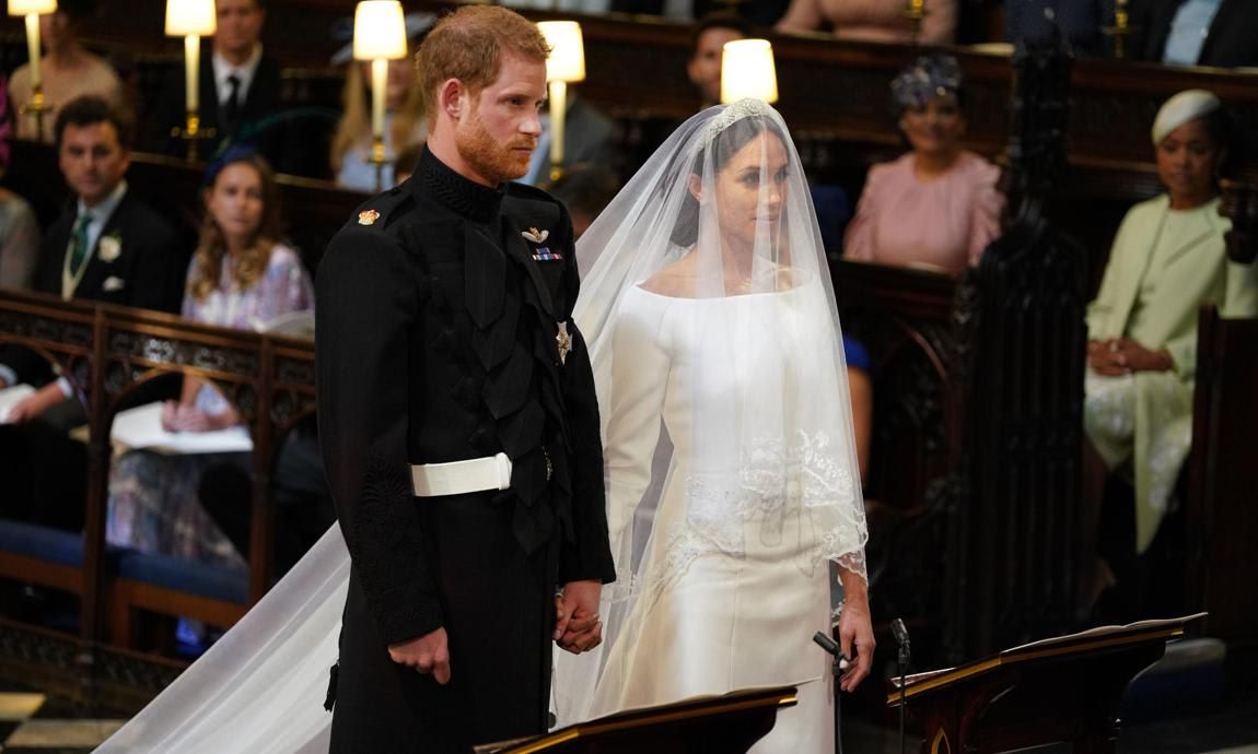 The texts were exchanged ahead of Meghan and Harry’s royal wedding on May 19, 2018