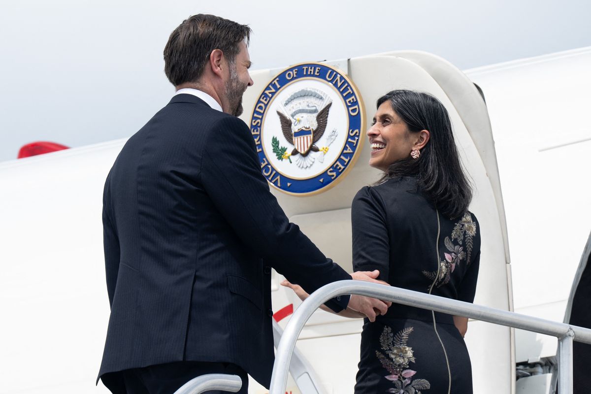 Usha Vance and JD Vance welcome Princess Rajwa and Crown Prince Hussein