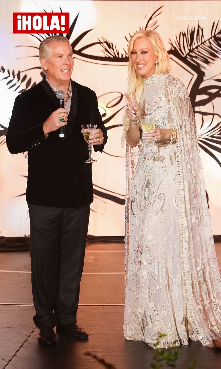 Thomas J. Henry and Dr. Elena Álvarez Westwood celebrate their engagement in San Juan, Puerto Rico