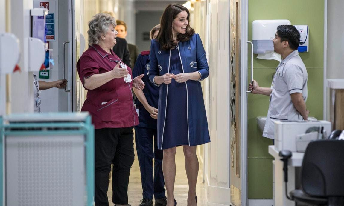 Kate is patron of the Royal College of Obstetricians and Gynaecologists, as well as the Nursing Now campaign