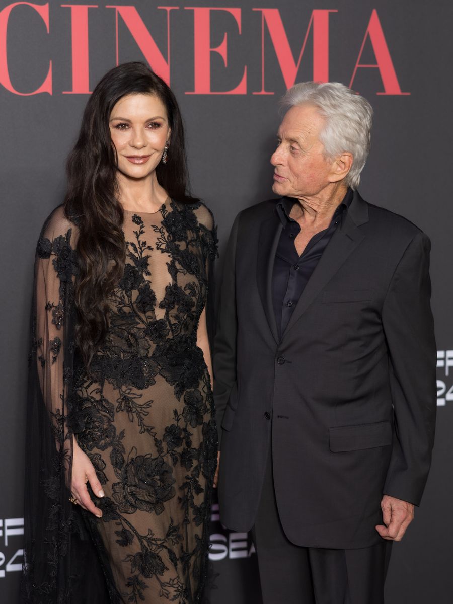Catherine Zeta-Jones and Michael Douglas on December 06, 2024