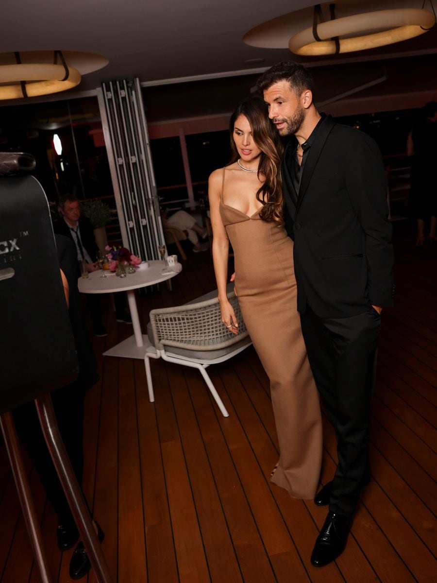  Eiza GonzÃ¡lez and Grigor Dimitrov attend the Red Sea Film Foundation's "Women In Cinema" Gala at Hotel du Cap-Eden-Roc on May 15, 2025 in Cap d'Antibes, France. (Photo by Arnold Jerocki/Getty Images for Red Sea Film Foundation)