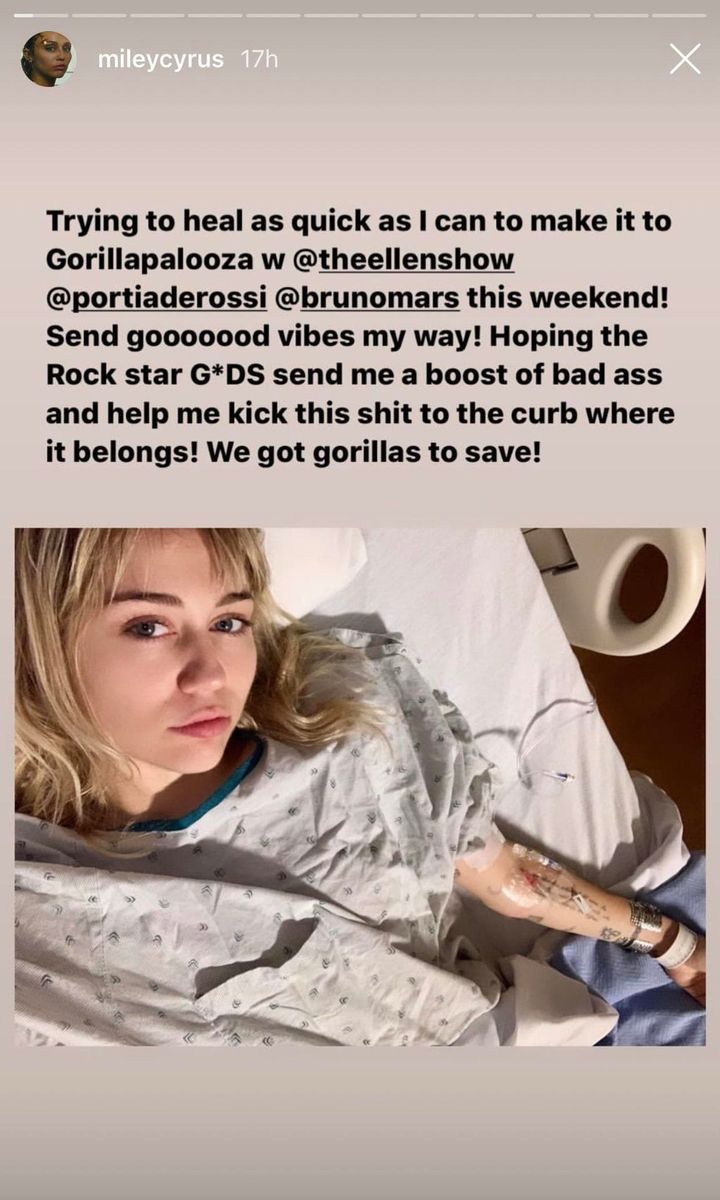 Miley Cyrus hospitalized