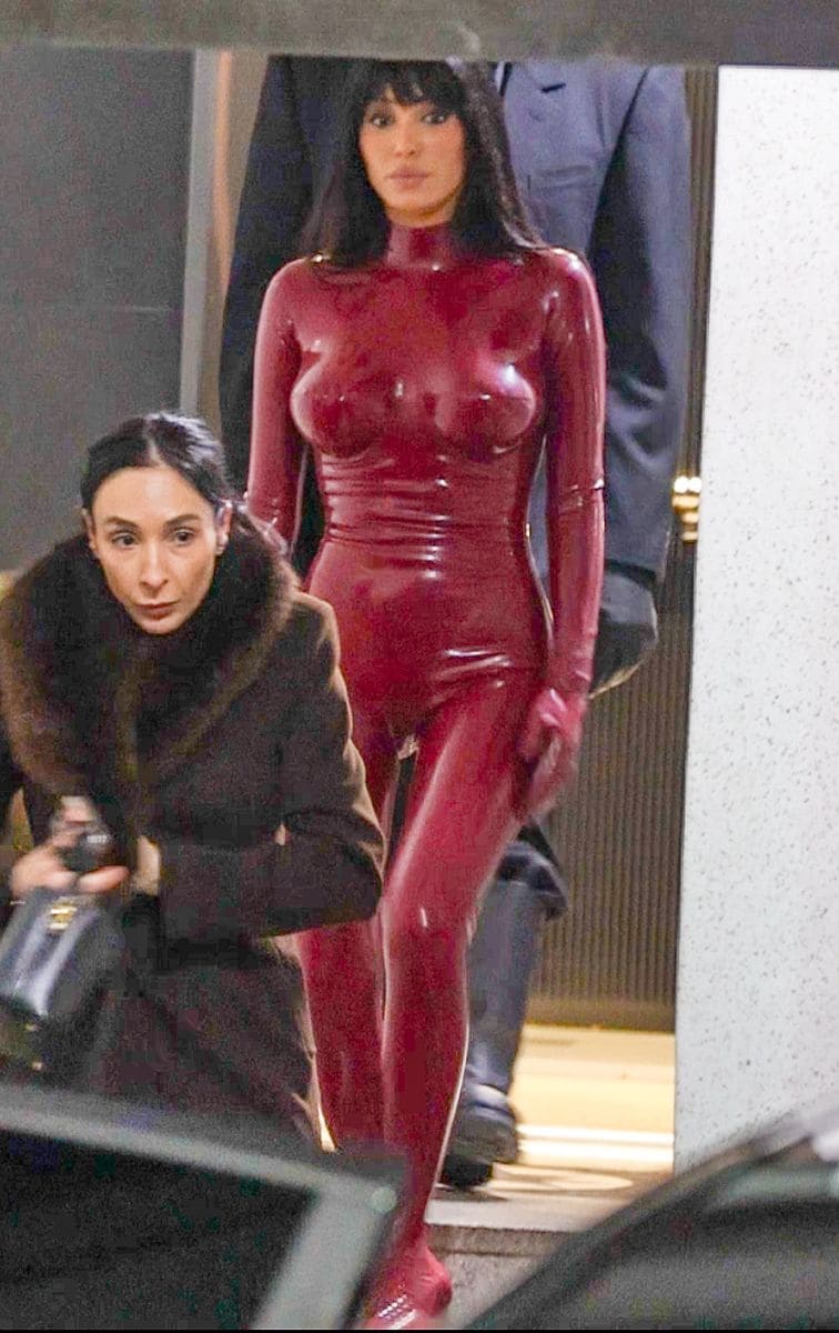 Bianca Censori turned heads in a striking red bodysuit during a mysterious artistic project in South Korea, accompanied by her husband Kanye West.