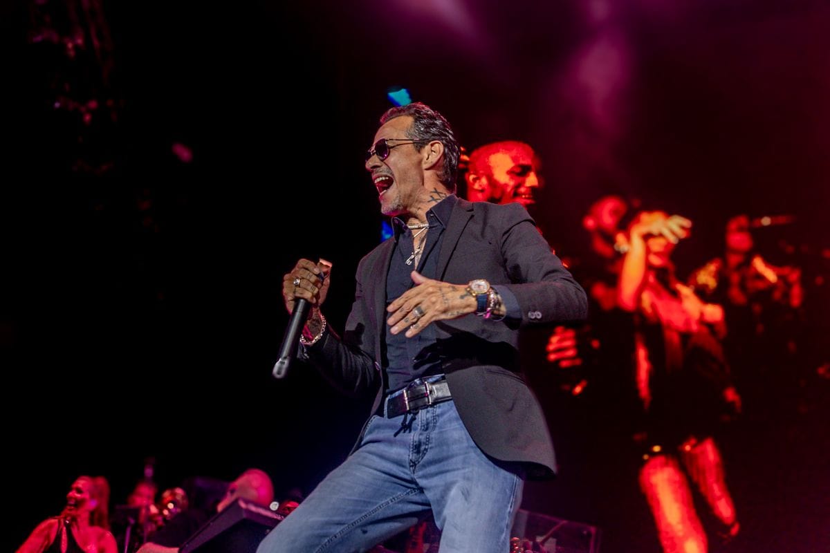 The singer Marc Anthony during a concert at the Movistar Arena, on 29 June, 2025 in Madrid, Spain.