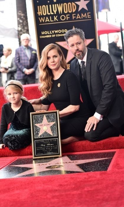 Amy's husband Darren Le Gallo and daughter Aviana celebrated her special moment on Hollywood Blvd.
Photo: Alberto E. Rodriguez/Getty Images