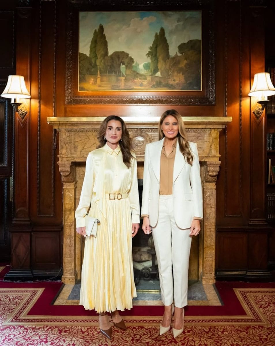 Queen Rania of Jordan makes a notable appearance in the first trailer for Melania