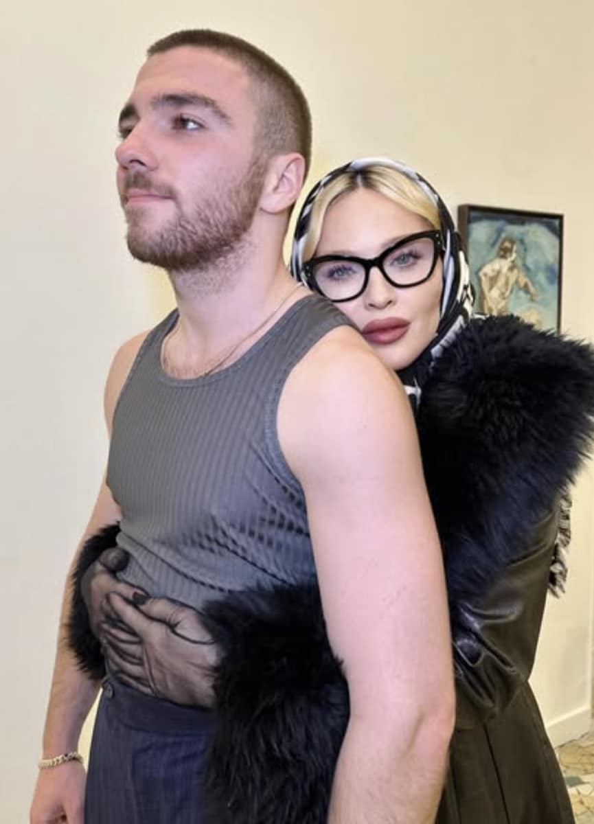 Madonna and her son Rocco