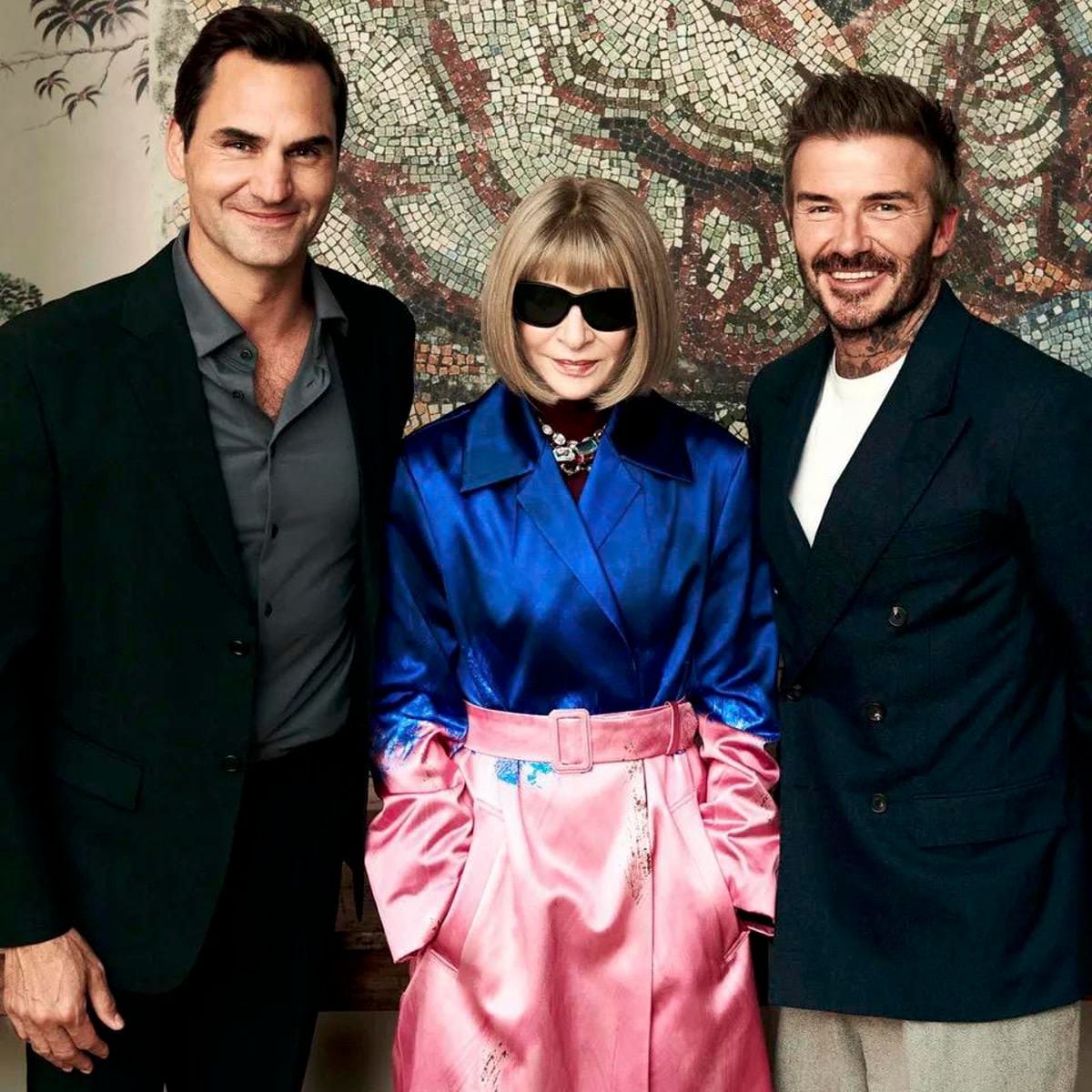 Roger Federer, Anna Wintour and David Beckham