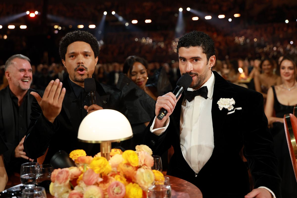 Host Trevor Noah and Bad Bunny