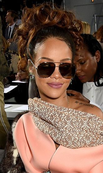 <b>Modern Aviators</b>
<br>
<a href="https://us.hellomagazine.com/tags/1/rihanna/"><strong>Rihanna</strong></a> proved during PFW that she could rock a pair of aviators just as good as <i>Top Gun</i>'s Tom Cruise. According to Lynne, frame's like the <i>Work</i> singer's Dior Split 1 aviator, "Never [goes] out of style." She added, "Any face shape can be fitted with a beautiful aviator as long as the shape and size of the sunglass are right for the client."
</br><br>
Photo: David M. Benett/Dave Benett/Getty Images