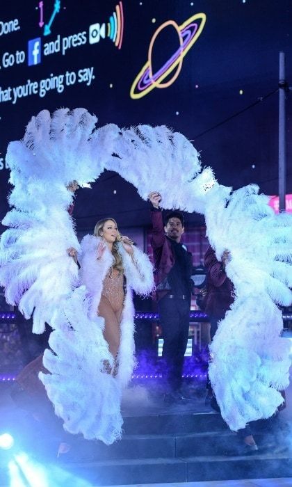 Mariah suffered a performance mishap on New Year's Eve.
Photo: Waterford Crystal