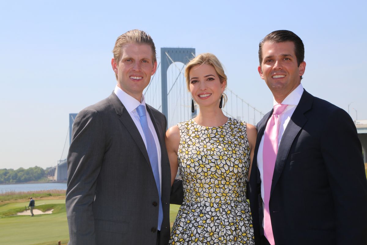 Eric Trump, Ivanka Trump and Donald Trump Jr.