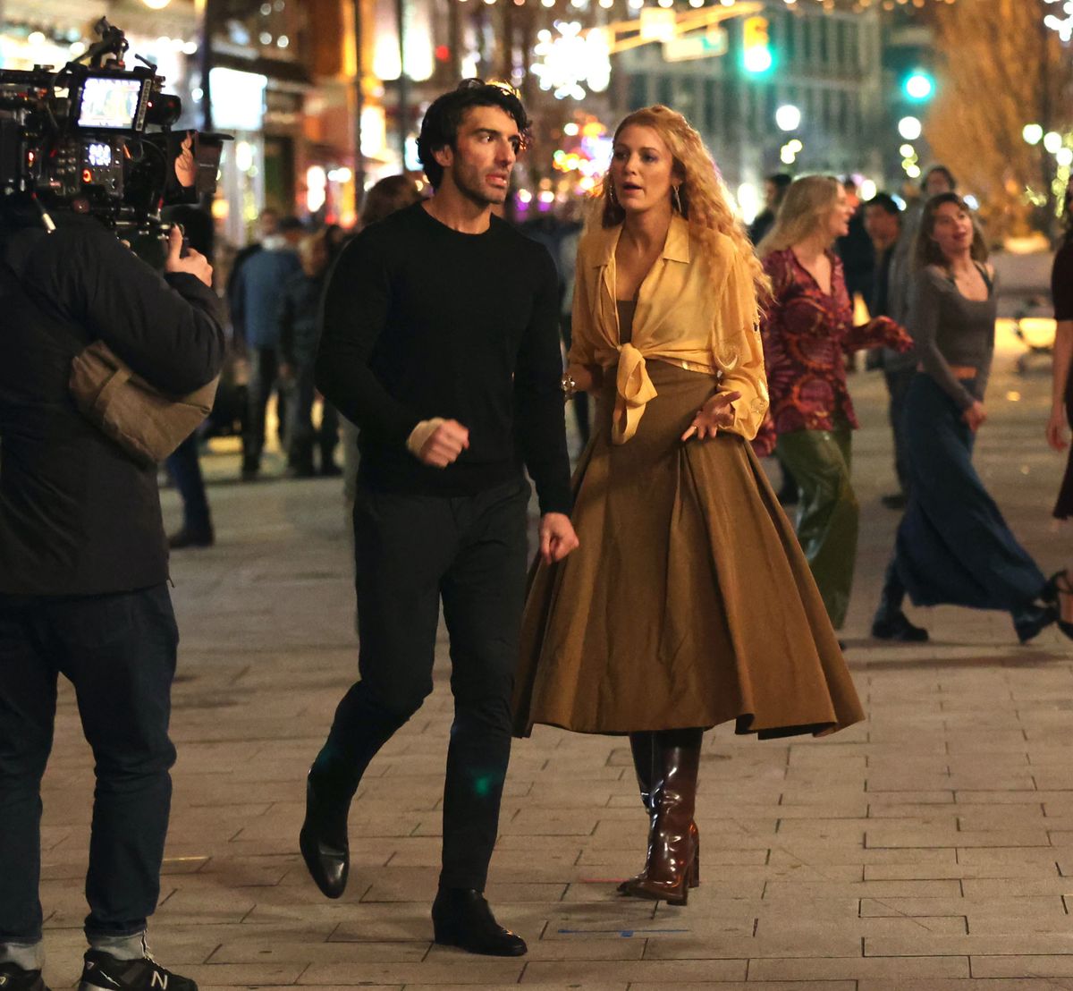 Blake Lively wears nude latex dress for her first movie premiere amid
