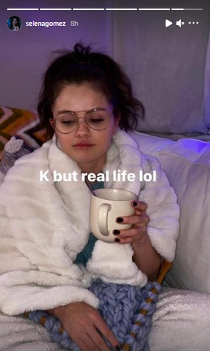 Selena Gomez shares "real life" Instagram photo