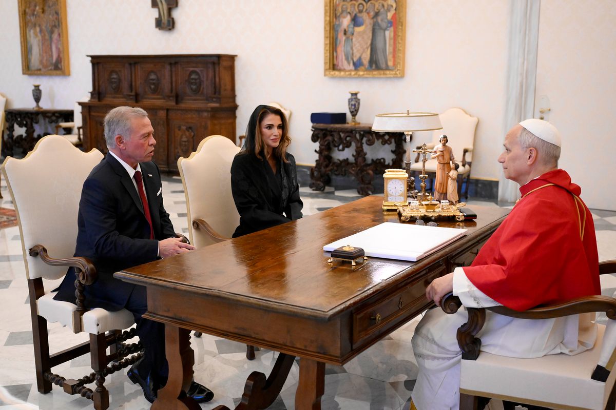 King Abdullah II and Queen Rania became the first reigning monarchs to meet privately with Pope Leo XIV at the Apostolic Palace.