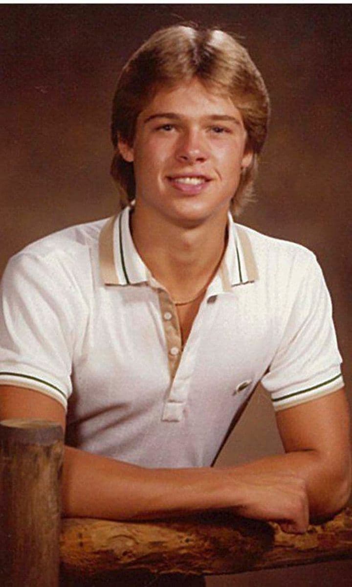 A teenage Brad Pitt