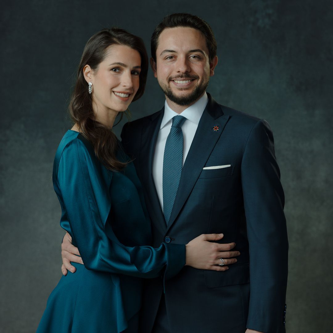 Hussein and Rajwa of Jordan celebrate their third wedding anniversary with a symbolic new portrait