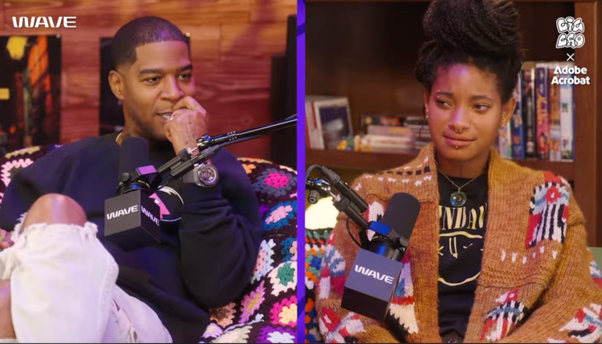 When Willow first met Cudi as a child, she was such a fan that she had his lyrics written on her Converse sneakers.