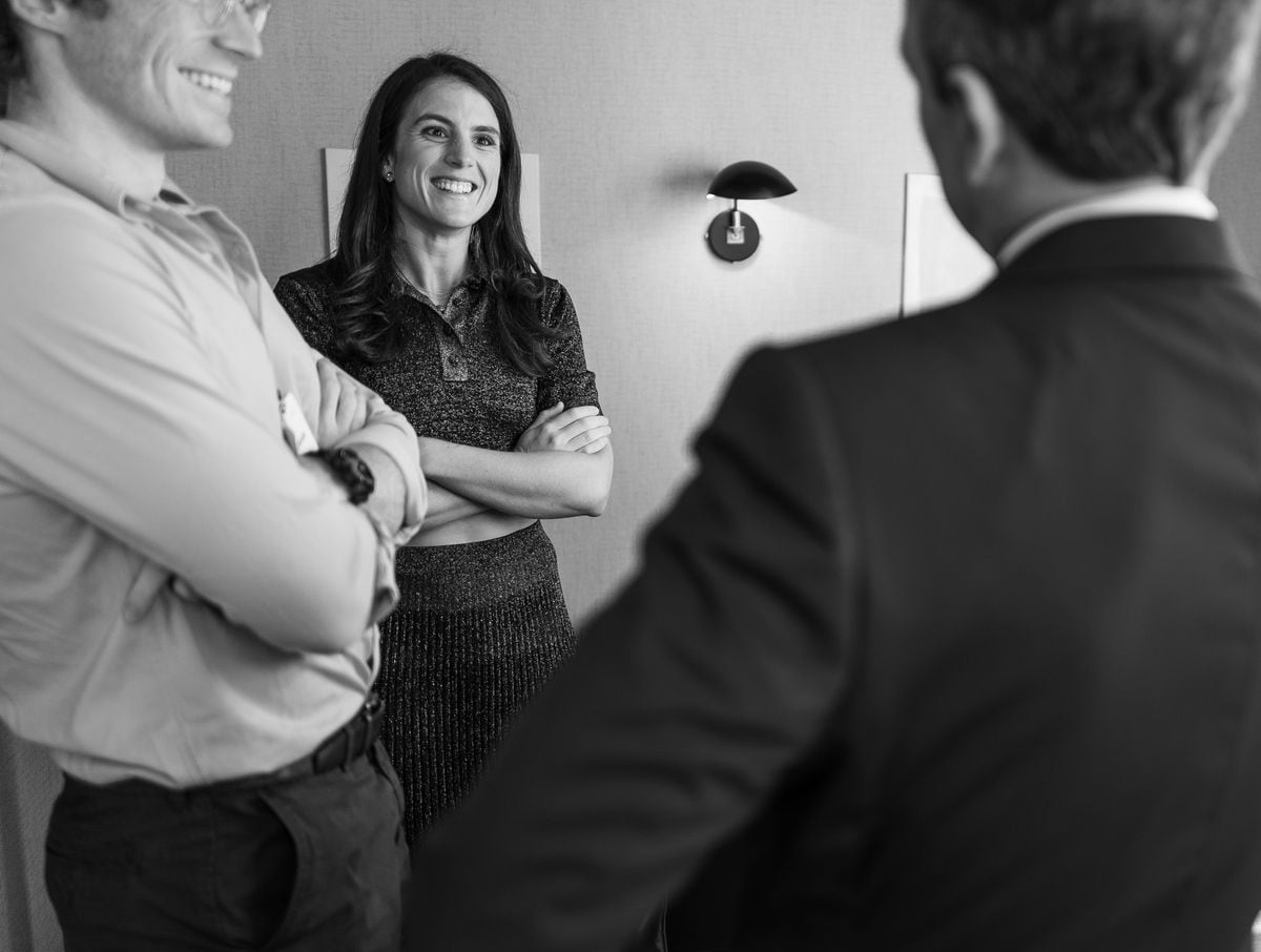Author Tatiana Schlossberg during an interview with host Seth Meyers backstage on September 3, 2019