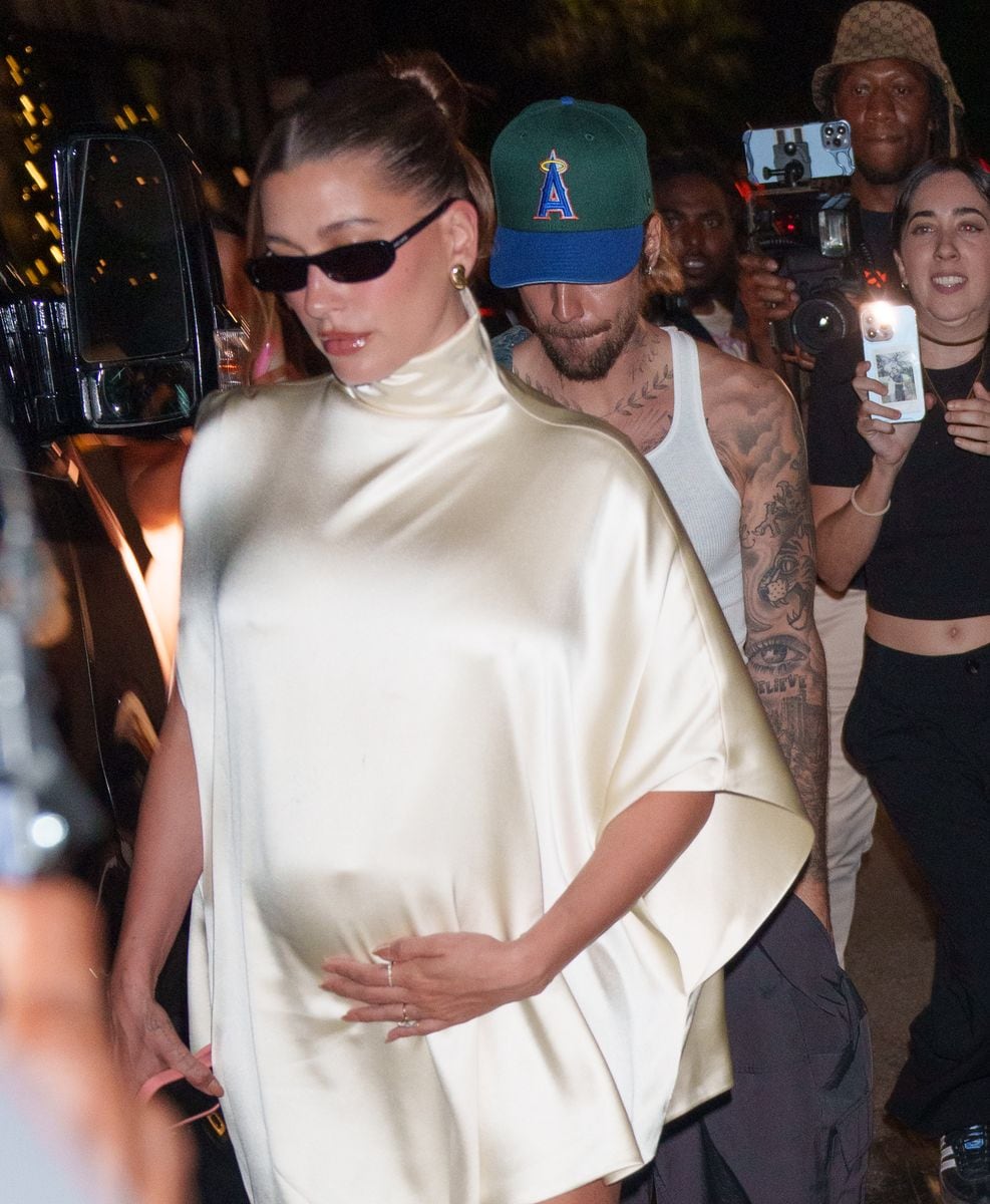 In New York City, Justin Bieber and Hailey Bieber are seen on June 23, 2024. 