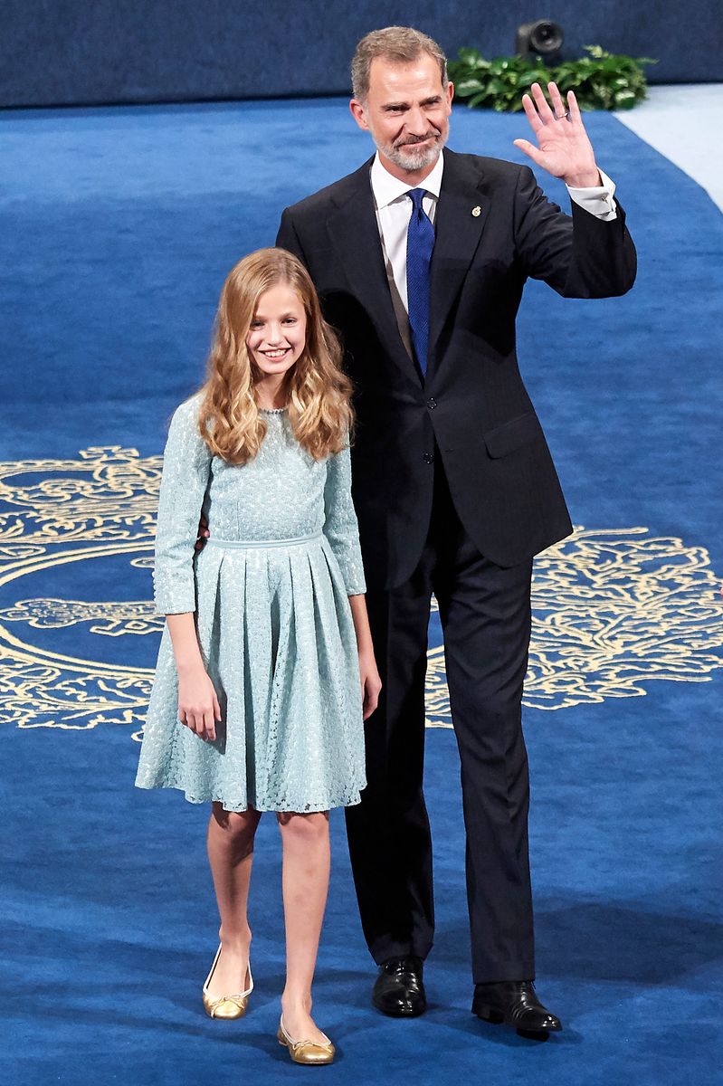 Princess Leonor and King Felipe VI at the Princesa de Asturias Awards 2019 ceremony