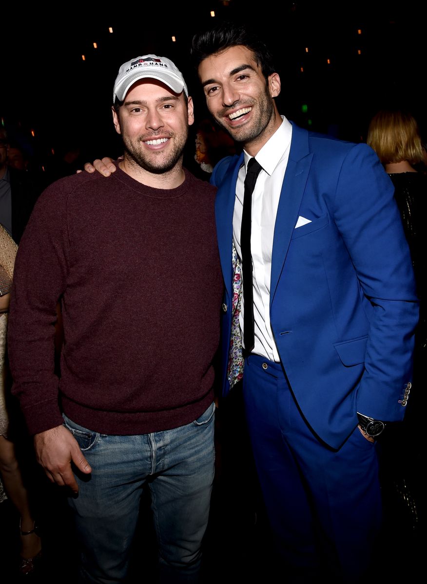 Scooter Braun and Justin Baldoni 