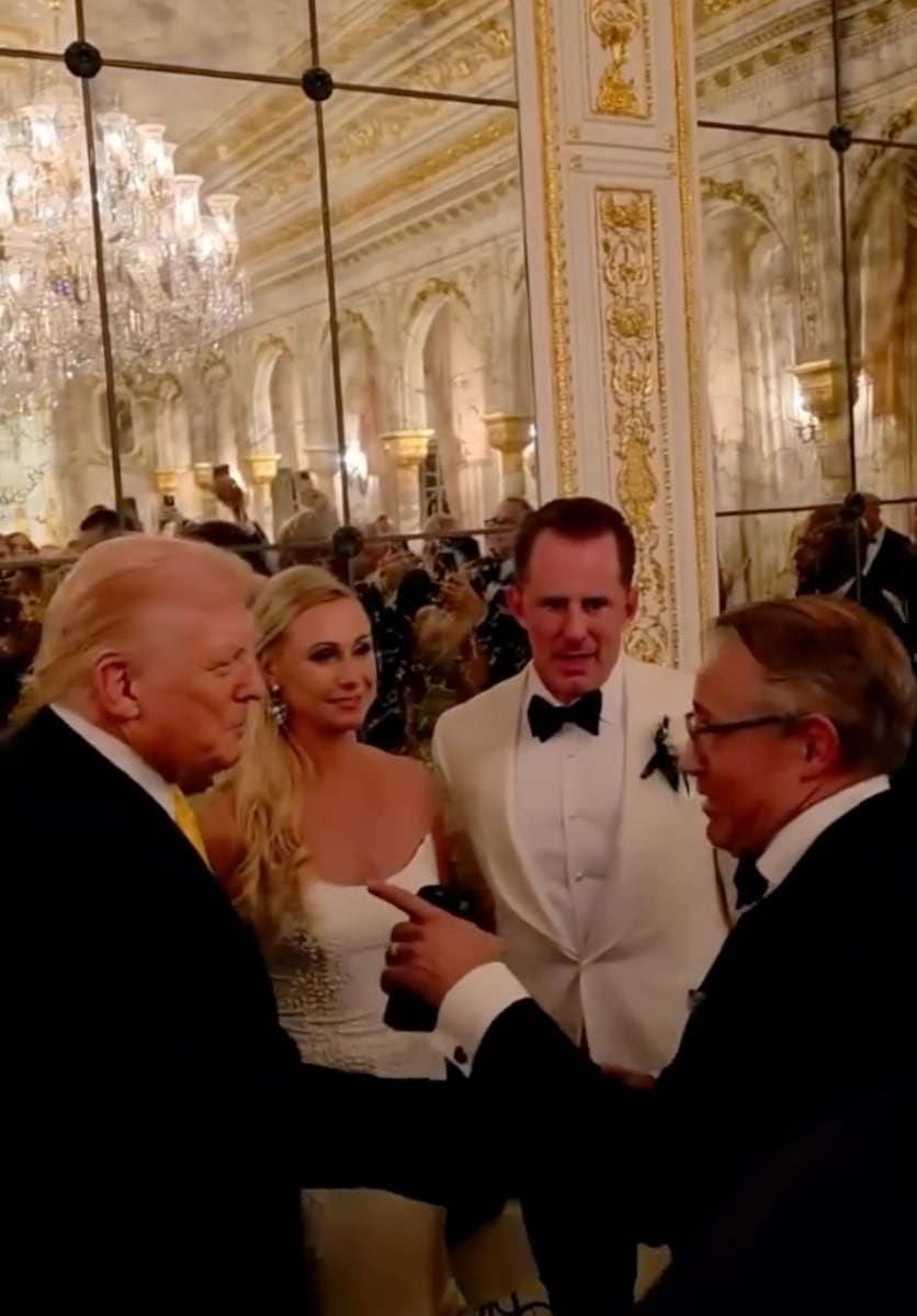 President Donald Trump stepped into the celebration and within moments went viral for his unexpected visit.